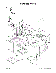 04 - Chassis Parts parts for Whirlpool Range YKERS303BSS1 from AppliancePartsPros.com