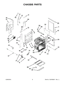 04 - Chassis Parts parts for Whirlpool Range YKFED500ESS0 from AppliancePartsPros.com