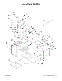 04 - Chassis Parts parts for Whirlpool Range YKFEG500EBL0 from AppliancePartsPros.com
