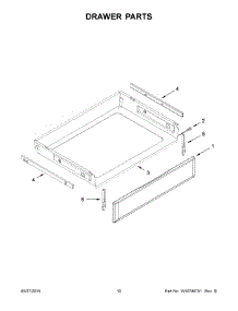 06 - Drawer Parts parts for Whirlpool Range YKFEG500EBL0 from AppliancePartsPros.com