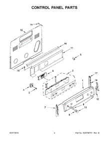 03 - Control Panel Parts parts for Whirlpool Range YKFEG500ESS0 from AppliancePartsPros.com