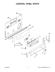 03 - Control Panel Parts parts for Whirlpool Range YKFEG500ESS1 from AppliancePartsPros.com