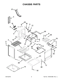 04 - Chassis Parts parts for Whirlpool Range YKFEG500ESS1 from AppliancePartsPros.com