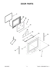 05 - Door Parts parts for Whirlpool Range YKFEG500ESS1 from AppliancePartsPros.com