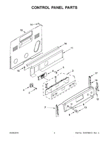 03 - Control Panel Parts parts for Whirlpool Range YKFEG510ESS0 from AppliancePartsPros.com