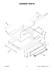 06 - Drawer Parts parts for Whirlpool Range YKFEG510ESS0 from AppliancePartsPros.com