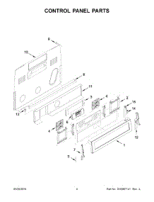 03 - Control Panel Parts parts for Whirlpool Range YKFES530ESS0 from AppliancePartsPros.com