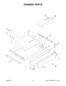 06 - Drawer Parts parts for Whirlpool Range YKFES530ESS0 from AppliancePartsPros.com