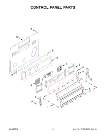 03 - Control Panel Parts parts for Whirlpool Range YKFES530ESS1 from AppliancePartsPros.com