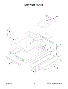 06 - Drawer Parts parts for Whirlpool Range YKFES530ESS1 from AppliancePartsPros.com