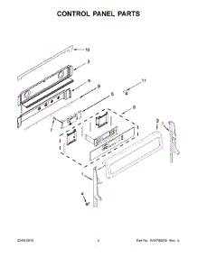 03 - Control Panel Parts parts for Whirlpool Range YKFID500ESS0 from AppliancePartsPros.com