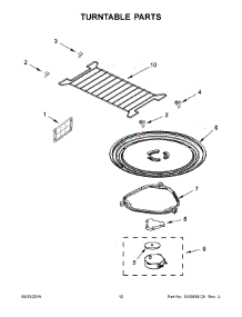 06 - Turntable Parts parts for Whirlpool Microwave YKHMS2040BS1 from AppliancePartsPros.com