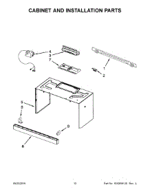 07 - Cabinet And Installation Parts parts for Whirlpool Microwave YKHMS2040BS1 from AppliancePartsPros.com
