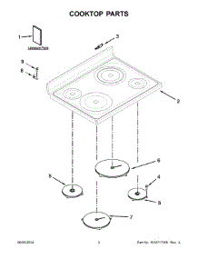 02 - Cooktop Parts parts for Whirlpool Range YKIRS608BSS1 from AppliancePartsPros.com