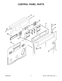 04 - Control Panel Parts parts for Whirlpool Range YKIRS608BSS1 from AppliancePartsPros.com