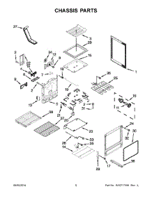 05 - Chassis Parts parts for Whirlpool Range YKIRS608BSS1 from AppliancePartsPros.com