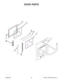 06 - Door Parts parts for Whirlpool Range YKIRS608BSS1 from AppliancePartsPros.com