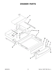 07 - Drawer Parts parts for Whirlpool Range YKIRS608BSS1 from AppliancePartsPros.com
