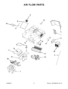 05 - Air Flow Parts parts for Whirlpool Microwave YKMHP519ES0 from AppliancePartsPros.com