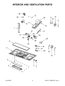 04 - Interior And Ventilation Parts parts for Whirlpool Microwave YKMHS120EB2 from AppliancePartsPros.com