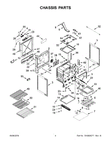 03 - Chassis Parts parts for Whirlpool Range YKSDG950ESS0 from AppliancePartsPros.com