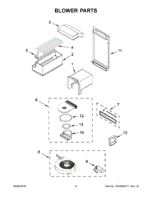 05 - Blower Parts parts for Whirlpool Range YKSDG950ESS0 from AppliancePartsPros.com