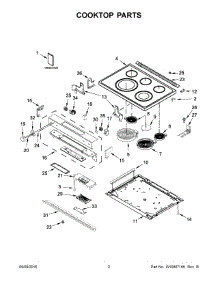 02 - Cooktop Parts parts for Whirlpool Range YKSEB900EBL0 from AppliancePartsPros.com