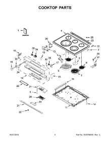 02 - Cooktop Parts parts for Whirlpool Range YKSEG700ESS0 from AppliancePartsPros.com