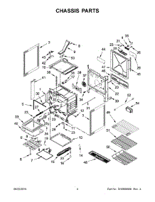 03 - Chassis Parts parts for Whirlpool Range YKSEG950ESS0 from AppliancePartsPros.com