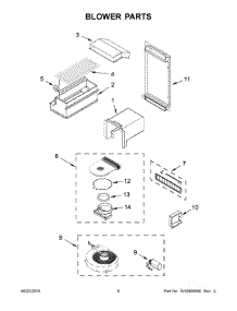 04 - Blower Parts parts for Whirlpool Range YKSEG950ESS0 from AppliancePartsPros.com