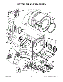 04 - Dryer Bulkhead Parts parts for Whirlpool Washer Dryer Combo YLTE5243DQB from AppliancePartsPros.com