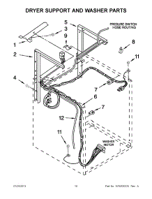 05 - Dryer Support And Washer Parts parts for Whirlpool Washer Dryer Combo YLTE5243DQB from AppliancePartsPros.com