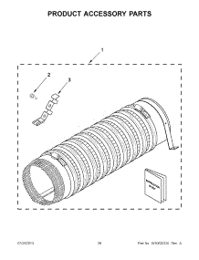 14 - Product Accessory Parts parts for Whirlpool Washer Dryer Combo YLTE5243DQB from AppliancePartsPros.com