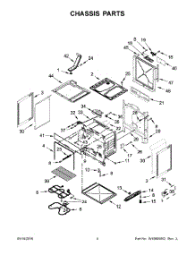 03 - Chassis Parts parts for Whirlpool Range YWEC310S0FS0 from AppliancePartsPros.com