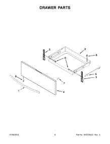 05 - Drawer Parts parts for Whirlpool Range YWEE730H0DB0 from AppliancePartsPros.com