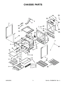 03 - Chassis Parts parts for Whirlpool Range YWEE745H0FS0 from AppliancePartsPros.com