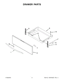 05 - Drawer Parts parts for Whirlpool Range YWEE760H0DH0 from AppliancePartsPros.com