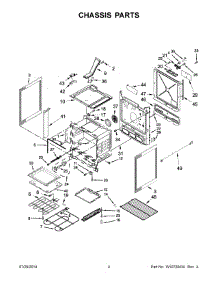 03 - Chassis Parts parts for Whirlpool Range YWEE760H0DS0 from AppliancePartsPros.com