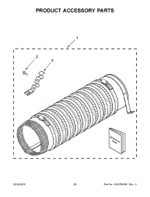 15 - Product Accessory Parts parts for Whirlpool Washer Dryer Combo YWET4024EW0 from AppliancePartsPros.com