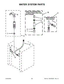 14 - Water System Parts parts for Whirlpool Washer Dryer Combo YWET4027EW0 from AppliancePartsPros.com