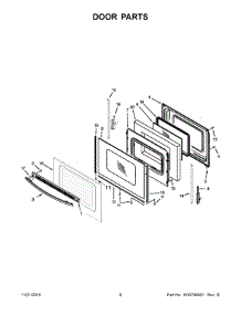 05 - Door Parts parts for Whirlpool Range YWFE510S0EW0 from AppliancePartsPros.com
