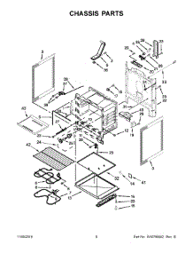 04 - Chassis Parts parts for Whirlpool Range YWFE515S0EW0 from AppliancePartsPros.com