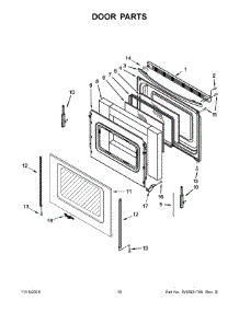 06 - Door Parts parts for Whirlpool Range YWFE520S0FS0 from AppliancePartsPros.com