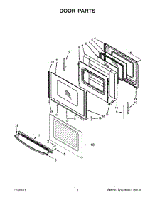05 - Door Parts parts for Whirlpool Range YWFE530C0ES0 from AppliancePartsPros.com