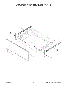 06 - Drawer And Broiler Parts parts for Whirlpool Range YWFE540H0BB1 from AppliancePartsPros.com