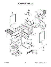 04 - Chassis Parts parts for Whirlpool Range YWFE540H0BW1 from AppliancePartsPros.com