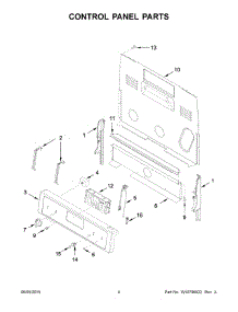 03 - Control Panel Parts parts for Whirlpool Range YWFE540H0ES0 from AppliancePartsPros.com