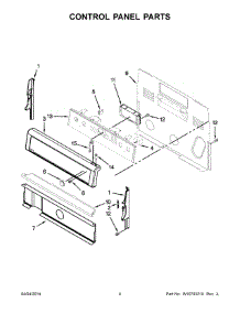 03 - Control Panel Parts parts for Whirlpool Range YWFE710H0BB1 from AppliancePartsPros.com
