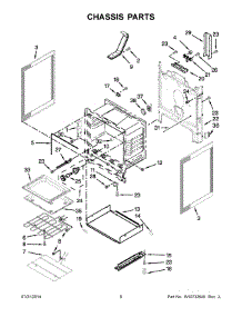 04 - Chassis Parts parts for Whirlpool Range YWFE710H0DE0 from AppliancePartsPros.com