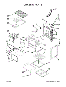 04 - Chassis Parts parts for Whirlpool Range YWFE745H0FE0 from AppliancePartsPros.com